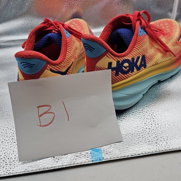 Hoka Red and Orange Running Shoes - Picture 7 of 7